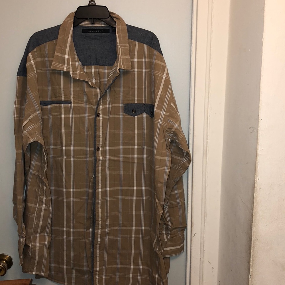 Sean JOHN 4XB Cotton Shirt.  GREAT COLOR COMBO